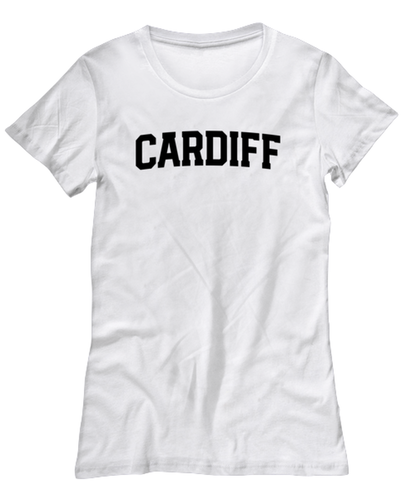 Cardiff UK Moving Away Womens T Shirt Unique Tshirt Cool Woman Tee