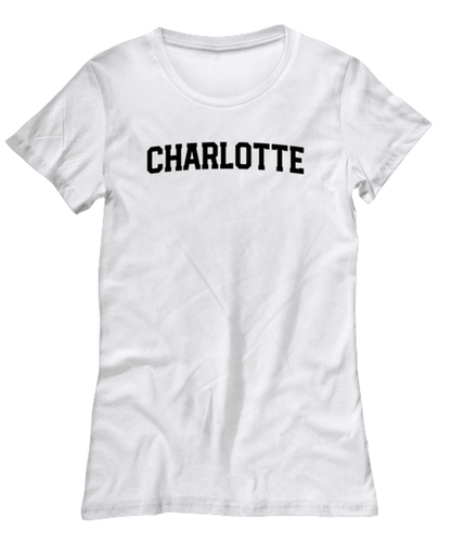 Charlotte North Carolina NC Moving Away Womens T Shirt Unique Tshirt Cool Woman Tee