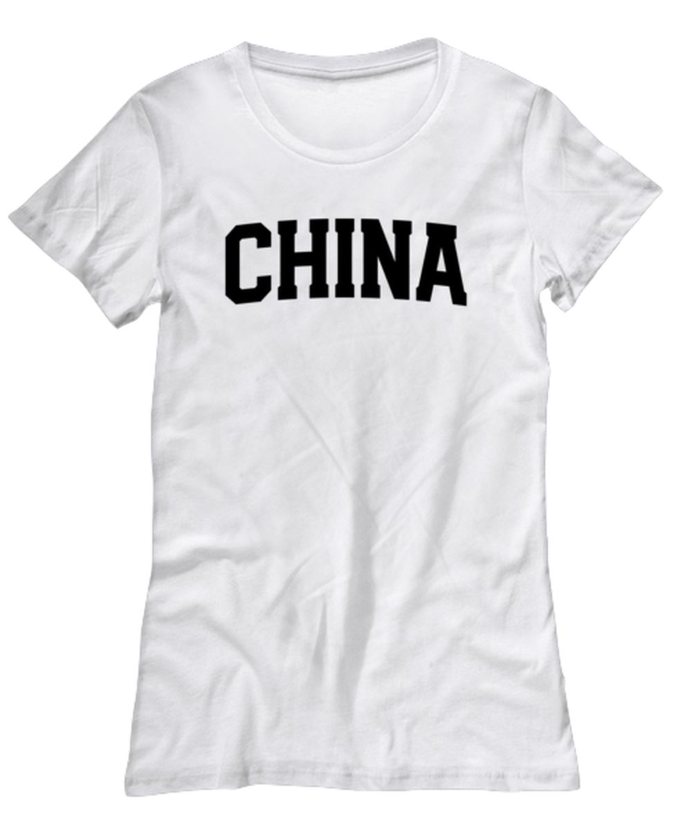 China Moving Away Womens T Shirt Unique Tshirt Cool Woman Tee