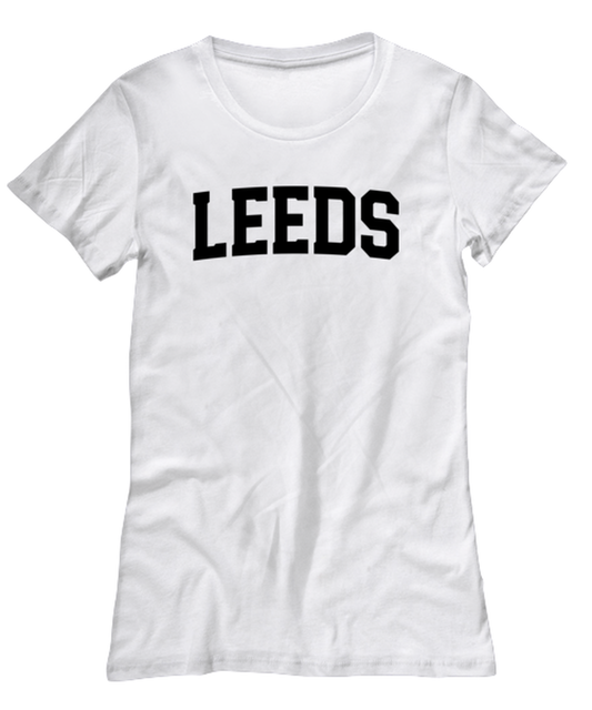 Leeds UK Moving Away Womens T Shirt Unique Tshirt Cool Woman Tee