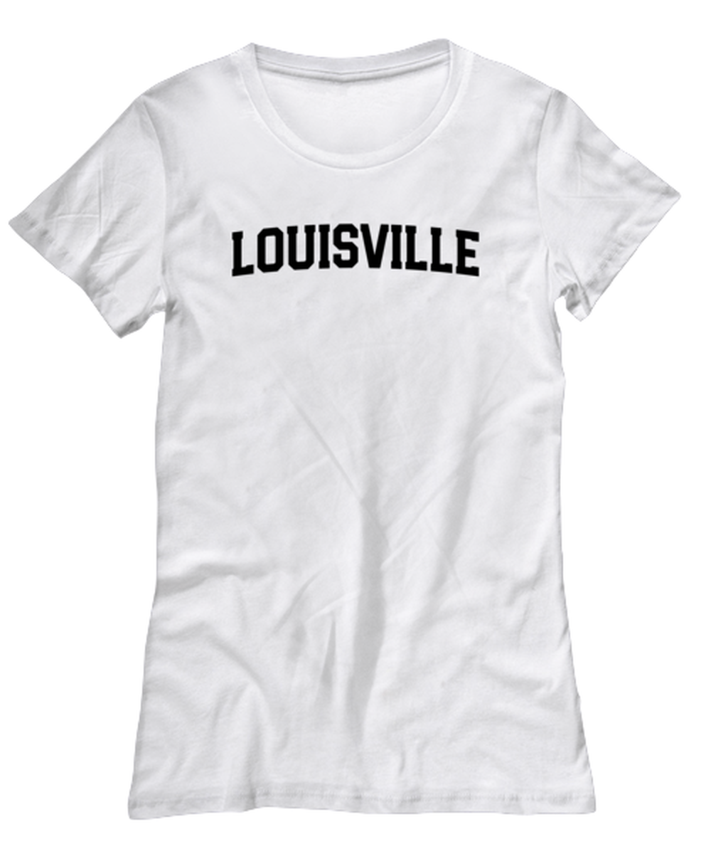 Louisville Kentucky Moving Away Womens T Shirt Unique Tshirt Cool Woman Tee