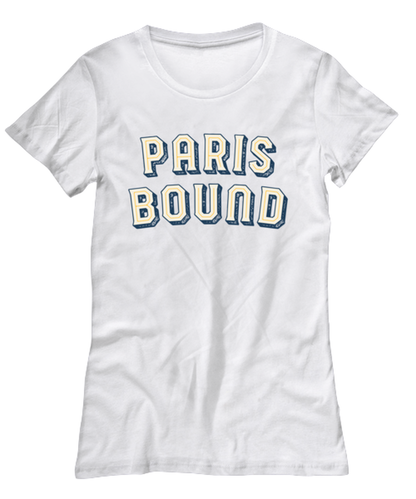 Moving to Paris France Moving Away Housewarming Womens T Shirt Unique Tshirt Cool Woman Tee