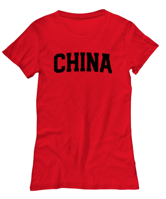 China Moving Away Womens T Shirt Unique Tshirt Cool Woman Tee