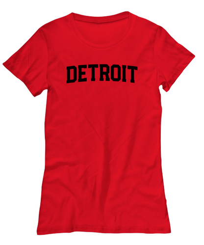 Detroit Michigan Moving Away Womens T Shirt Unique Tshirt Cool Woman Tee