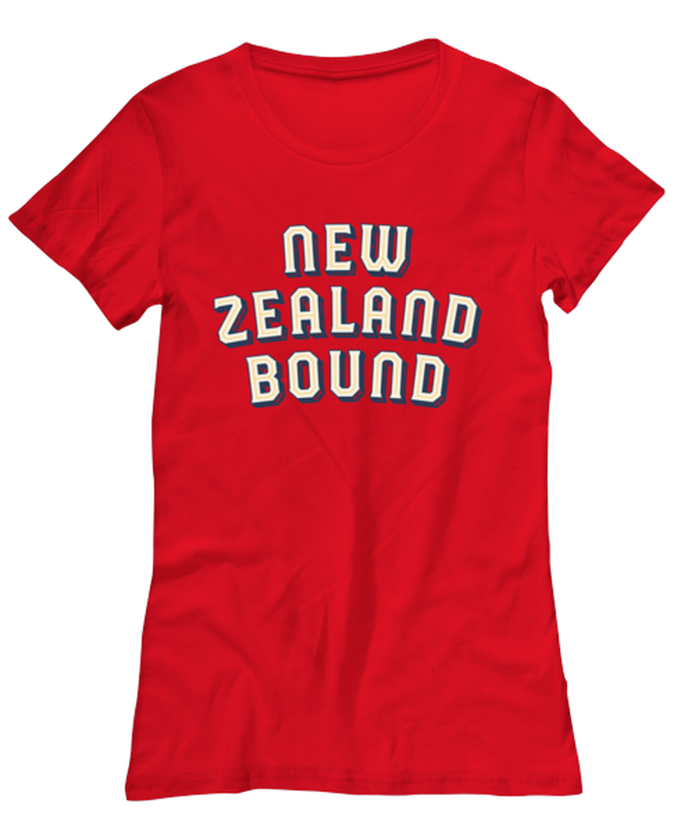 Moving to New Zealand Womens T Shirt Unique Tshirt Cool Woman Tee