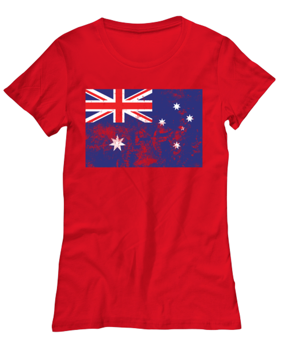 Retro Vintage Style Australia Australian Flag Pride Womens T Shirt Unique Tshirt Cool Woman Tee