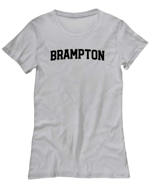 Brampton Canada Moving Away Womens T Shirt Unique Tshirt Cool Woman Tee