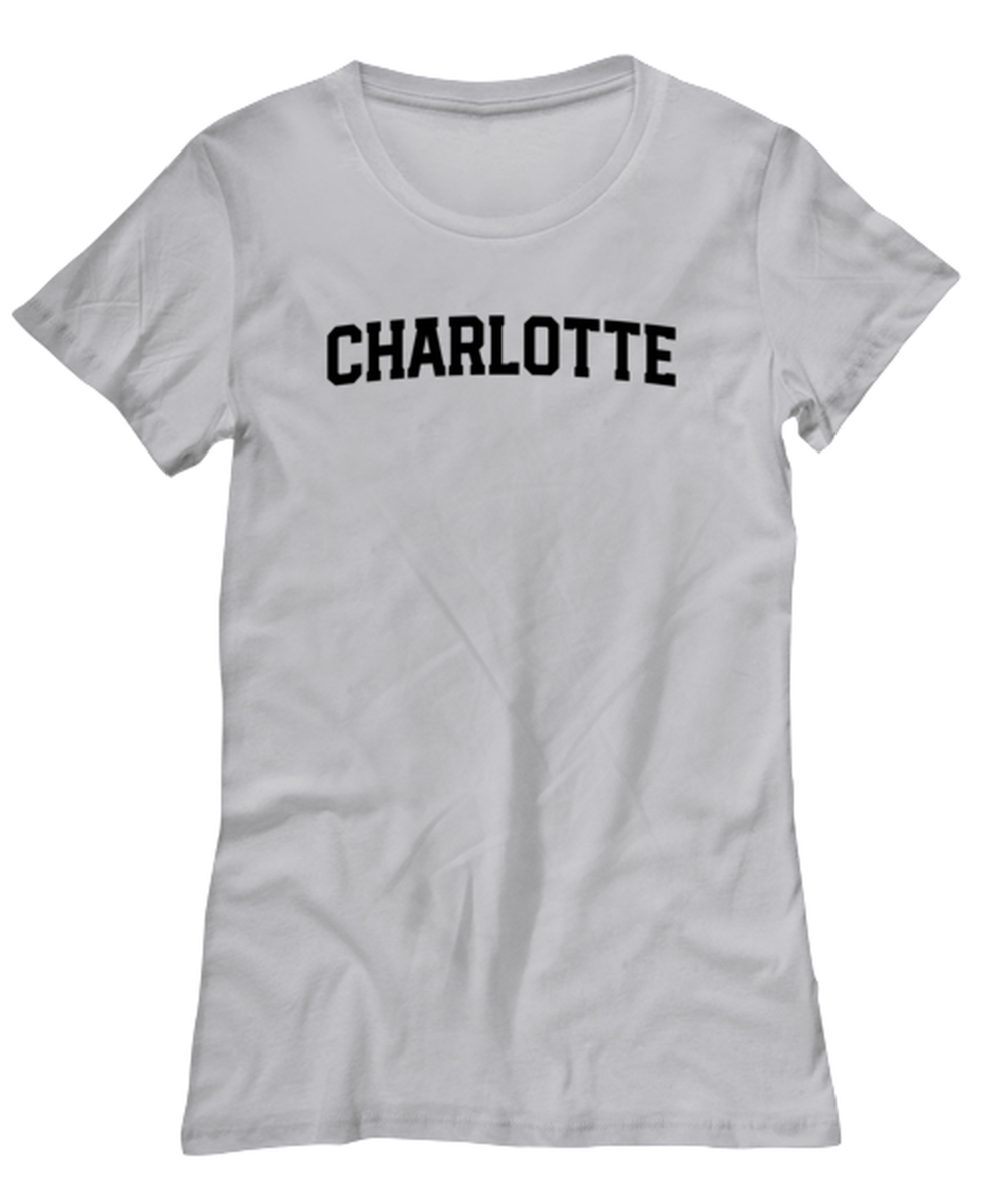 Charlotte North Carolina NC Moving Away Womens T Shirt Unique Tshirt Cool Woman Tee