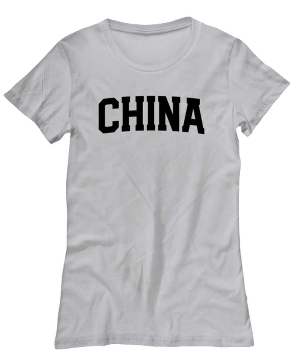 China Moving Away Womens T Shirt Unique Tshirt Cool Woman Tee