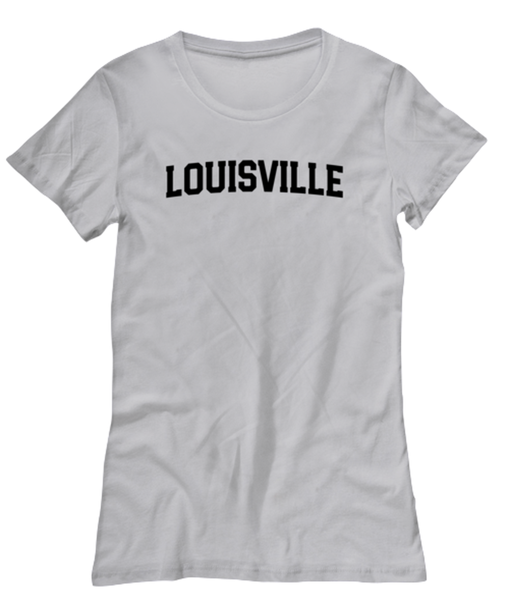 Louisville Kentucky Moving Away Womens T Shirt Unique Tshirt Cool Woman Tee