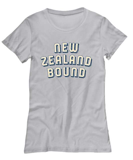 Moving to New Zealand Womens T Shirt Unique Tshirt Cool Woman Tee