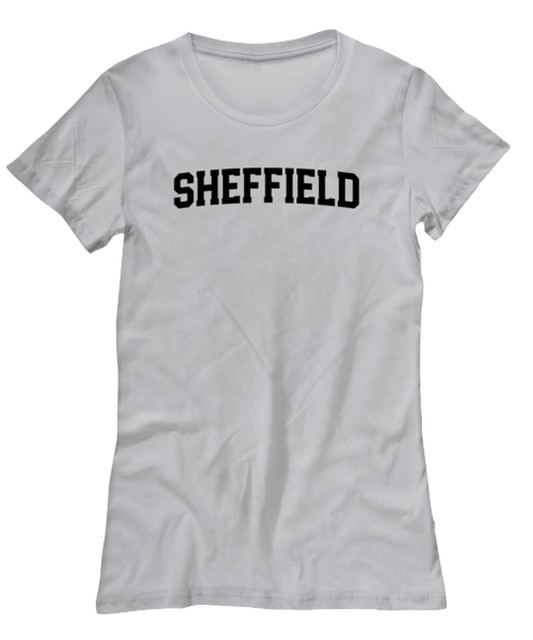 Sheffield UK Moving Away Womens T Shirt Unique Tshirt Cool Woman Tee