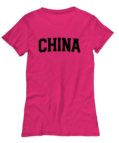 China Moving Away Womens T Shirt Unique Tshirt Cool Woman Tee