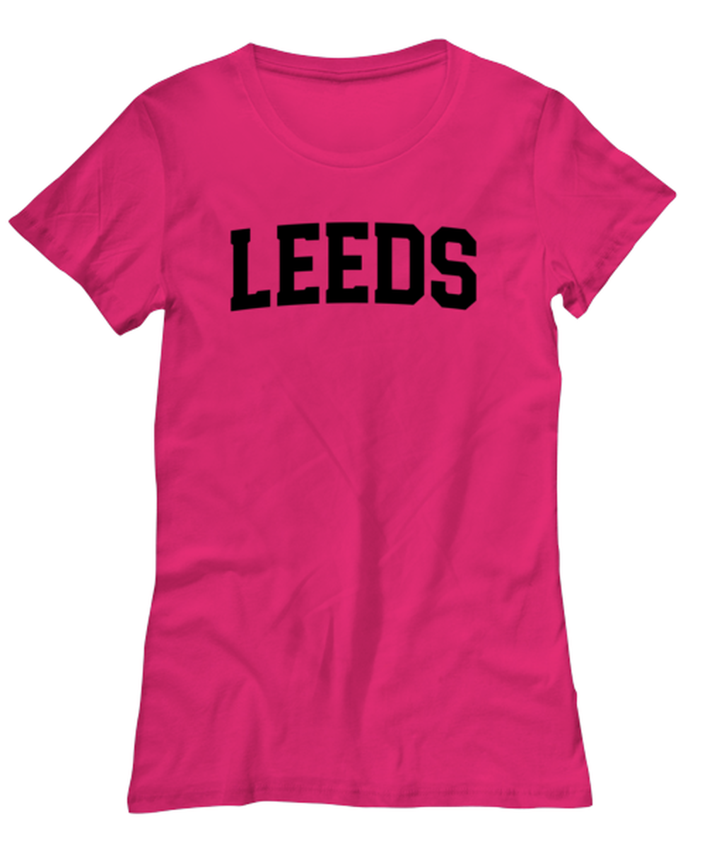 Leeds UK Moving Away Womens T Shirt Unique Tshirt Cool Woman Tee