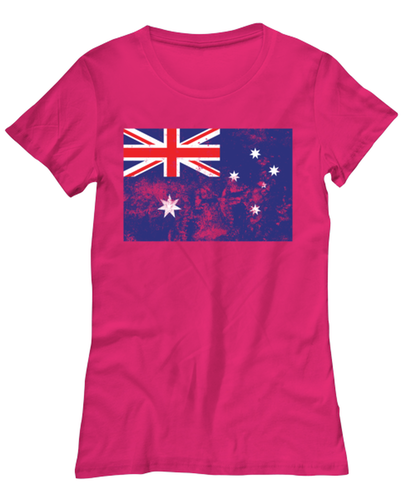 Retro Vintage Style Australia Australian Flag Pride Womens T Shirt Unique Tshirt Cool Woman Tee