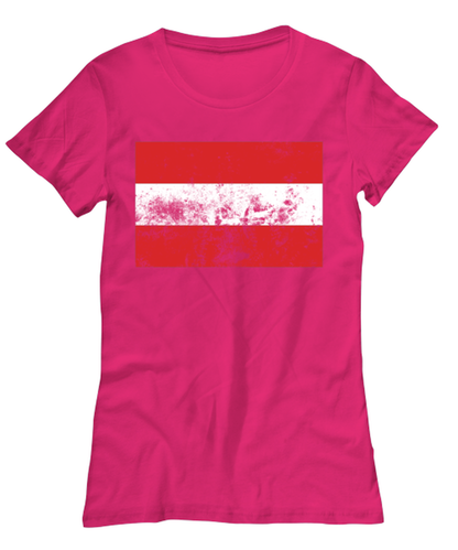 Retro Vintage Style Austria Austrian Flag Pride Womens T Shirt Unique Tshirt Cool Woman Tee