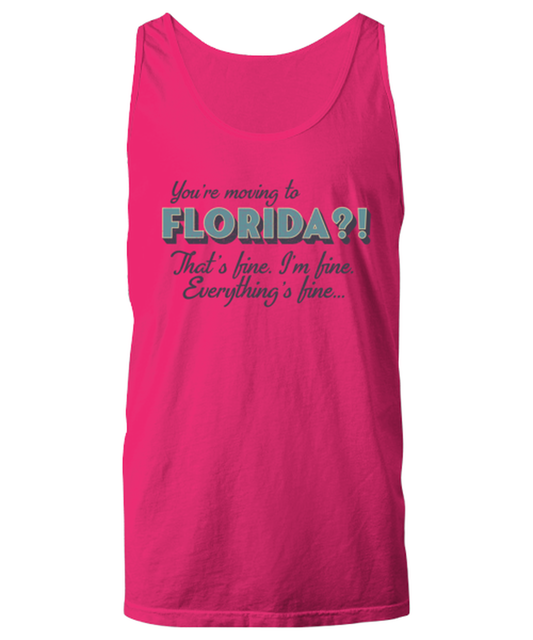 Moving to Florida Unisex Tank Top Shirt Unique Tshirt