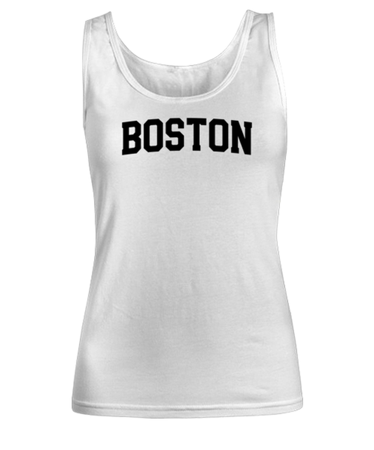 Boston Massachusetts Moving Away Womens Tank Top Shirt Unique Woman Tshirt