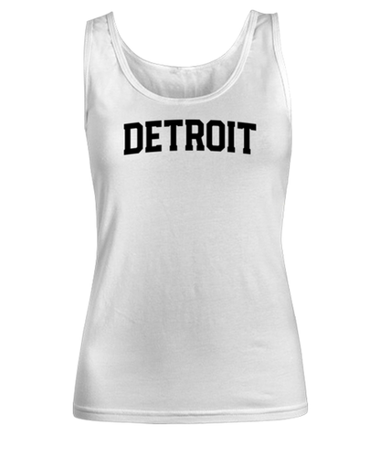 Detroit Michigan Moving Away Womens Tank Top Shirt Unique Woman Tshirt