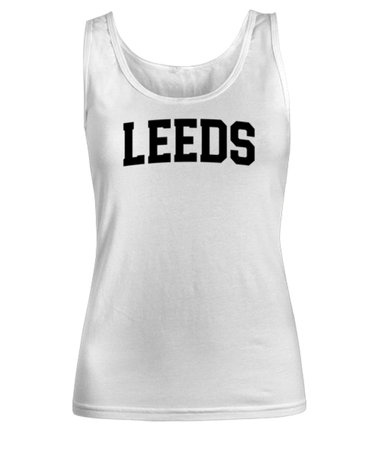 Leeds UK Moving Away Womens Tank Top Shirt Unique Woman Tshirt