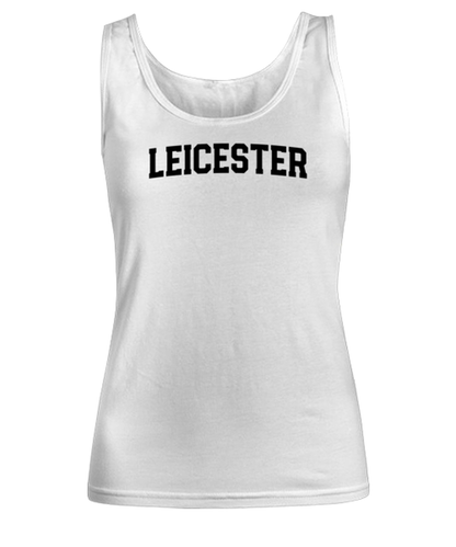 Leicester UK Moving Away Womens Tank Top Shirt Unique Woman Tshirt