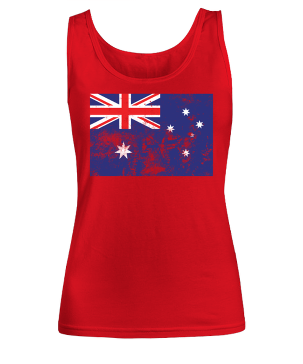 Retro Vintage Style Australia Australian Flag Pride Womens Tank Top Shirt Unique Woman Tshirt