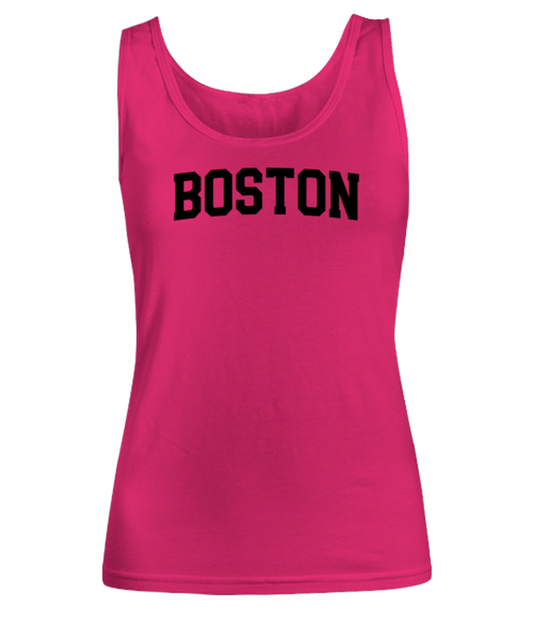 Boston Massachusetts Moving Away Womens Tank Top Shirt Unique Woman Tshirt