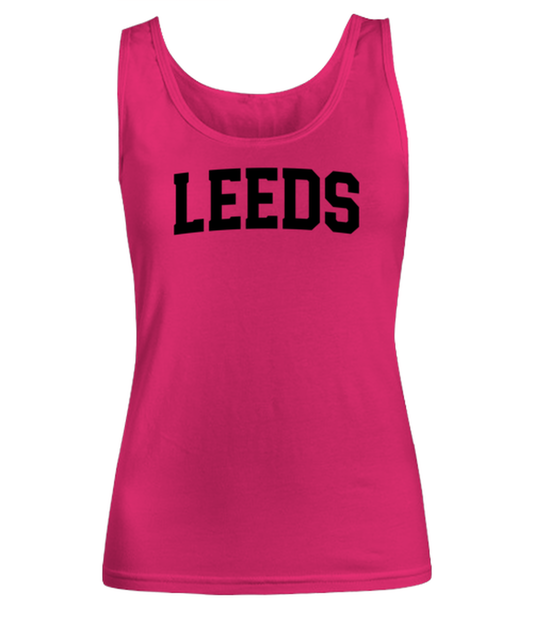 Leeds UK Moving Away Womens Tank Top Shirt Unique Woman Tshirt