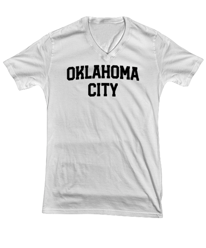 Oklahoma City Moving Away V Neck Shirt Unique Vneck Tshirt