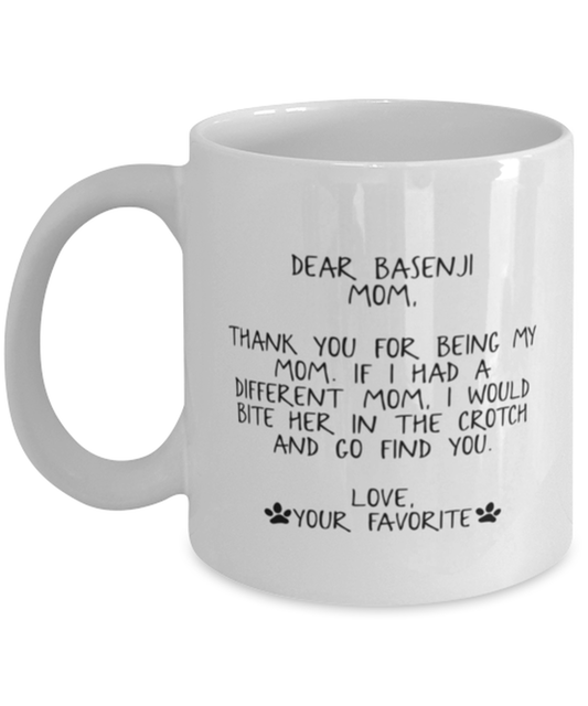 Basenji Mom Coffee Mug Unique Birthday Cup Men Women