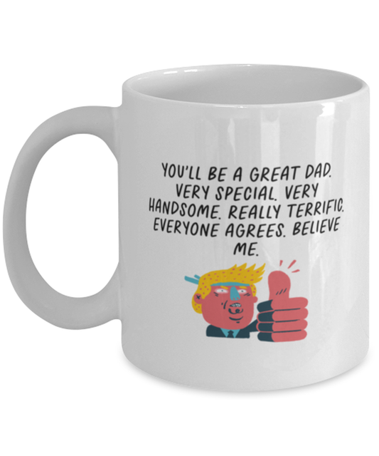 Expectant Father Expecting Dad New Fathers Day Coffee Mug Unique Birthday Cup Men Women