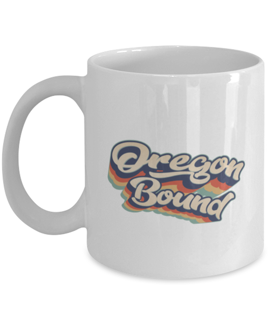 Moving to Oregon Retro 70s Coffee Mug Unique Birthday Cup Men Women