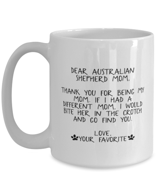 Australian Shepherd Mom Coffee Mug Unique Birthday Cup Men Women