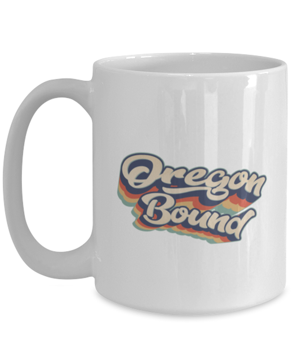 Moving to Oregon Retro 70s Coffee Mug Unique Birthday Cup Men Women