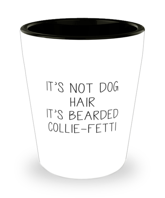 Bearded Collie Shot Glass Unique Shotglass Men Women