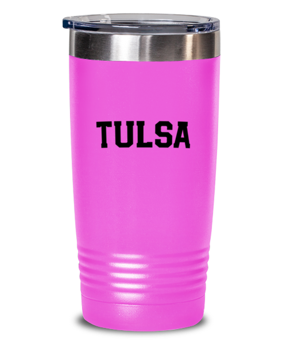 Tulsa Oklahoma Moving Away Travel Coffee Mug Unique Reusable Tumbler Cup Men Women