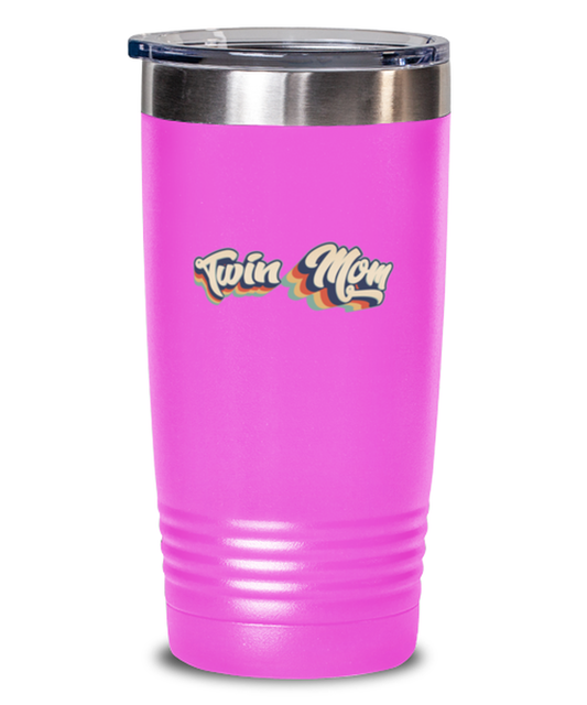 Twin Mom New Mama Mommy Travel Coffee Mug Unique Reusable Tumbler Cup Men Women