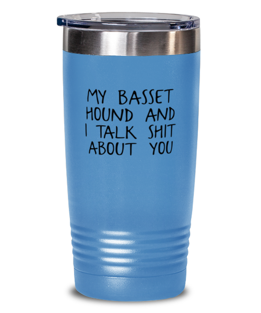 Basset Hound Travel Coffee Mug Unique Reusable Tumbler Cup Men Women