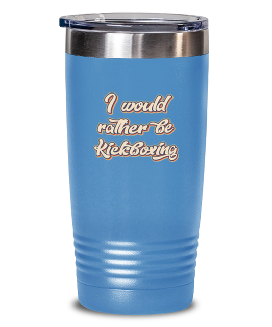 Kickboxing Kickboxer Kick Boxing Lover 70s Retro Travel Coffee Mug Unique Reusable Tumbler Cup Men Women