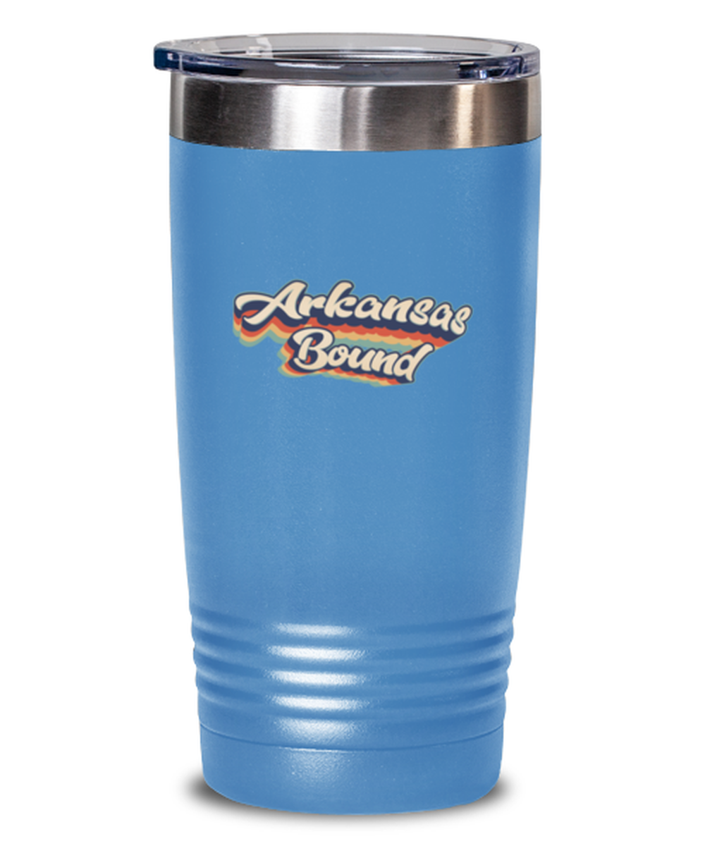 Moving to Arkansas Retro 70s Travel Coffee Mug Unique Reusable Tumbler Cup Men Women