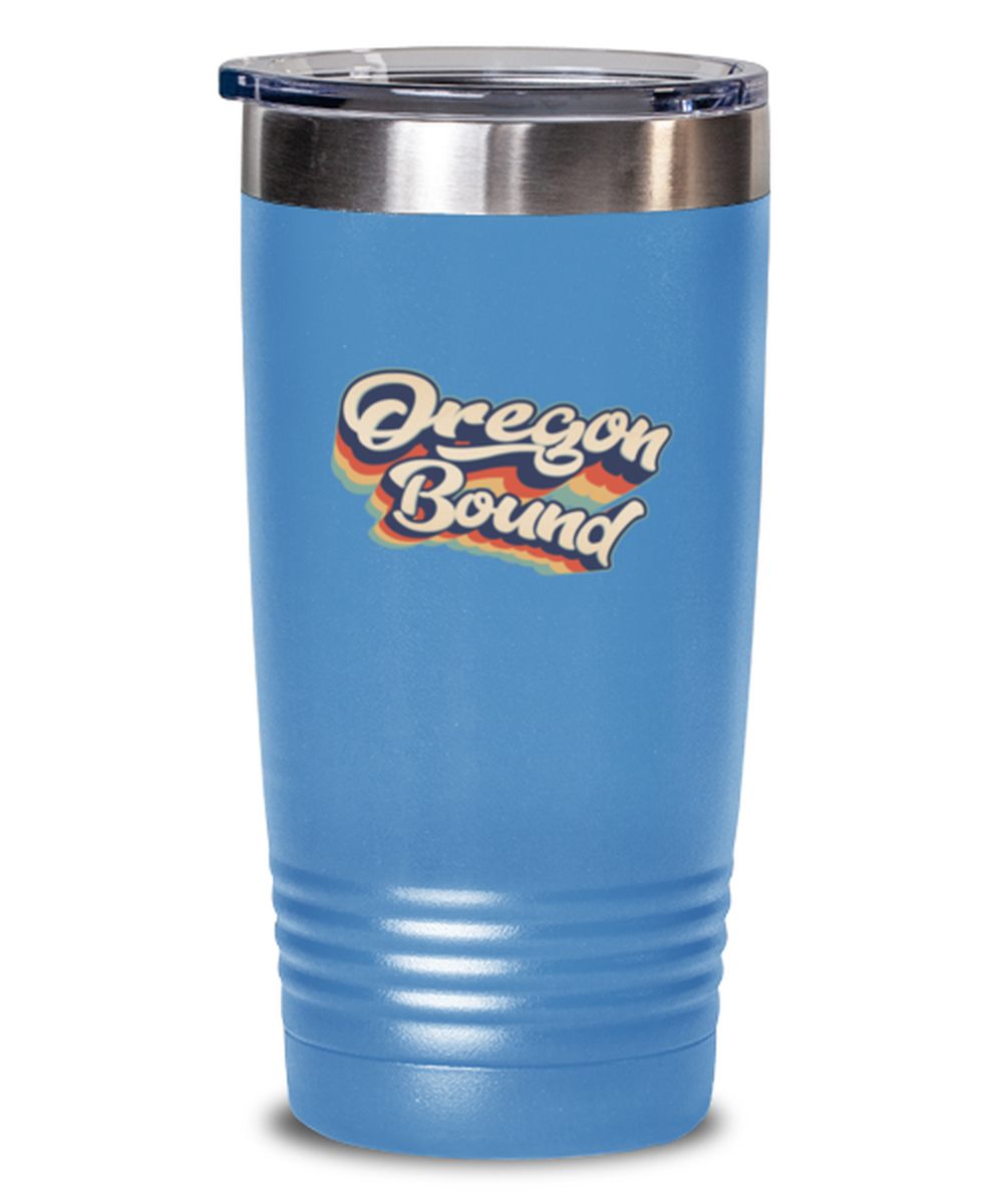 Moving to Oregon Retro 70s Travel Coffee Mug Unique Reusable Tumbler Cup Men Women