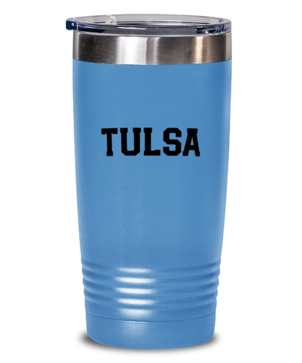 Tulsa Oklahoma Moving Away Travel Coffee Mug Unique Reusable Tumbler Cup Men Women