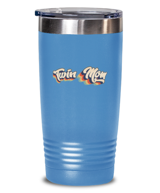 Twin Mom New Mama Mommy Travel Coffee Mug Unique Reusable Tumbler Cup Men Women