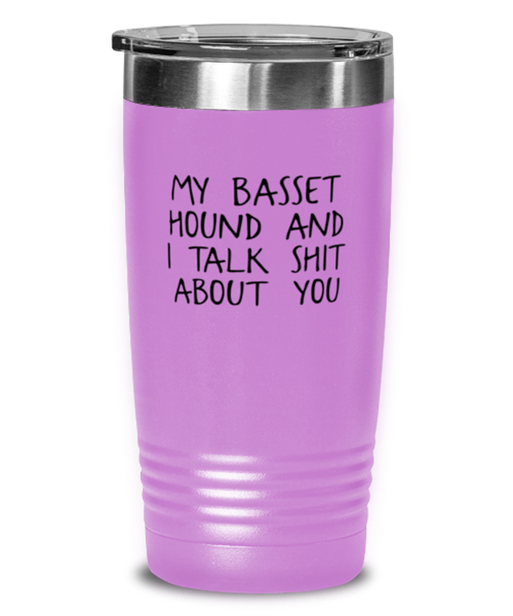 Basset Hound Travel Coffee Mug Unique Reusable Tumbler Cup Men Women