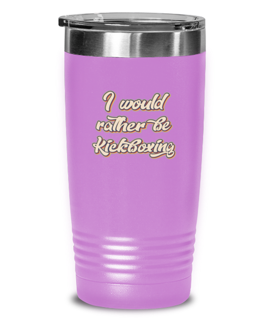 Kickboxing Kickboxer Kick Boxing Lover 70s Retro Travel Coffee Mug Unique Reusable Tumbler Cup Men Women