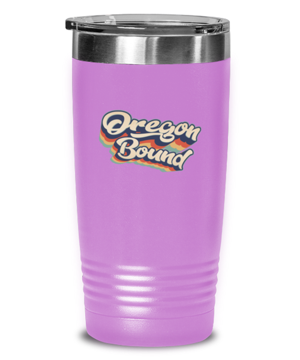 Moving to Oregon Retro 70s Travel Coffee Mug Unique Reusable Tumbler Cup Men Women