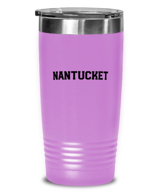 Nantucket Massachusetts Moving Away Travel Coffee Mug Unique Reusable Tumbler Cup Men Women