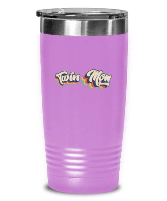 Twin Mom New Mama Mommy Travel Coffee Mug Unique Reusable Tumbler Cup Men Women