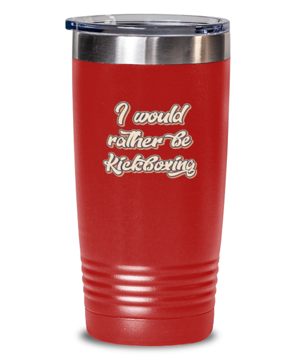 Kickboxing Kickboxer Kick Boxing Lover 70s Retro Travel Coffee Mug Unique Reusable Tumbler Cup Men Women