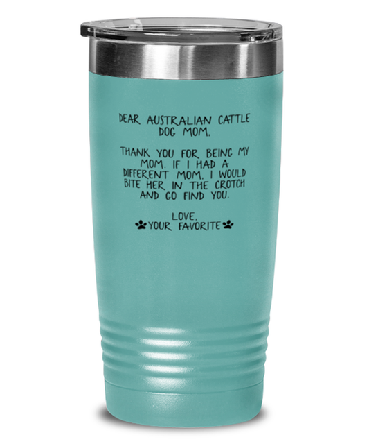 Australian Cattle Dog Mom Travel Coffee Mug Unique Reusable Tumbler Cup Men Women